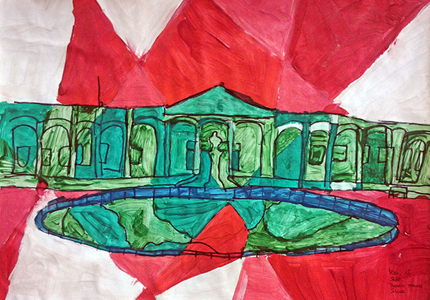 Welterbe Baden-Baden und seine jungen Künstler – Motiv von Mia, 13 Jahre alt