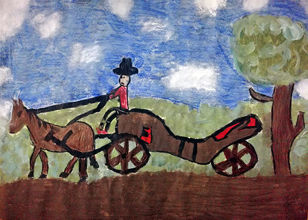 Welterbe Baden-Baden und seine jungen Künstler – Motiv von Milan, 9 Jahre alt