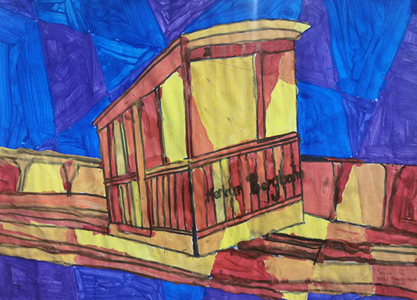 Welterbe Baden-Baden und seine jungen Künstler – Motiv von Sarah, 12 Jahre alt Welterbe Baden-Baden und seine jungen Künstler – Motiv von Sarah, 12 Jahre alt