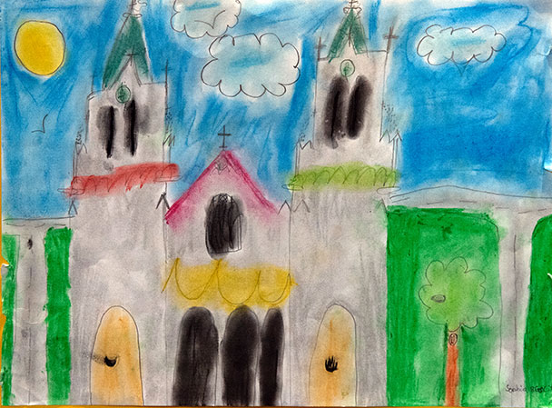 Welterbe Baden-Baden und seine jungen Künstler – Motiv von Sophia, 8 Jahre alt