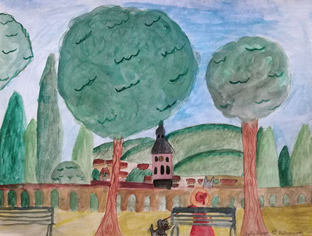 Welterbe Baden-Baden und seine jungen Künstler – Motiv von Stella, 10 Jahre alt