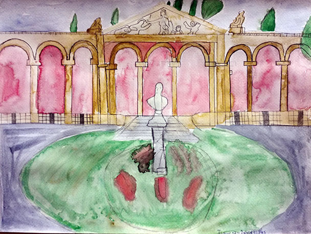 Welterbe Baden-Baden und seine jungen Künstler – Motiv von Tamur, 12, und David, 11 Jahre alt