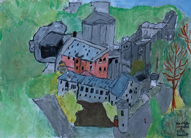 Welterbe Baden-Baden und seine jungen Künstler – Motiv von Varia, 10 Jahre alt Welterbe Baden-Baden und seine jungen Künstler – Motiv von Varia, 10 Jahre alt