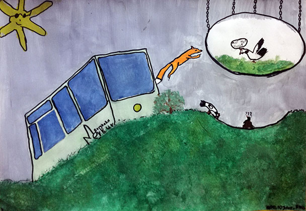 Welterbe Baden-Baden und seine jungen Künstler – Motiv von Zoe, 10 Jahre alt Welterbe Baden-Baden und seine jungen Künstler – Motiv von Zoe, 10 Jahre alt