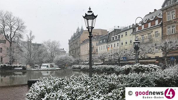 Kleiner Wintereinbruch in Baden-Baden – Meteorologe Schuster: „Zwei bis fünf Zentimeter" – Rathaus: „Gehwege von Schnee und Eis befreien“