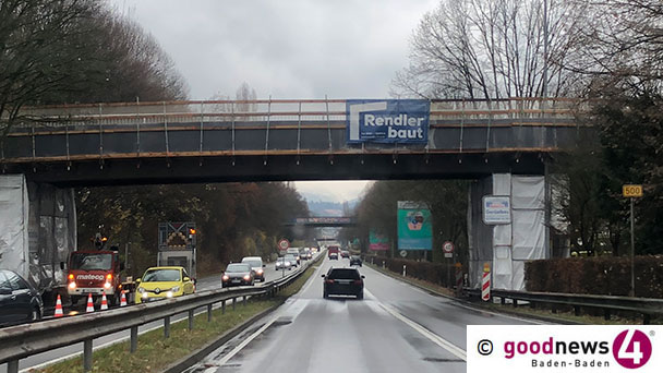 Bauarbeiten an Baden-Badener Kinzigbrücke gehen weiter - Regierungspräsidium: „Brücke muss aber nicht mehr gesperrt werden